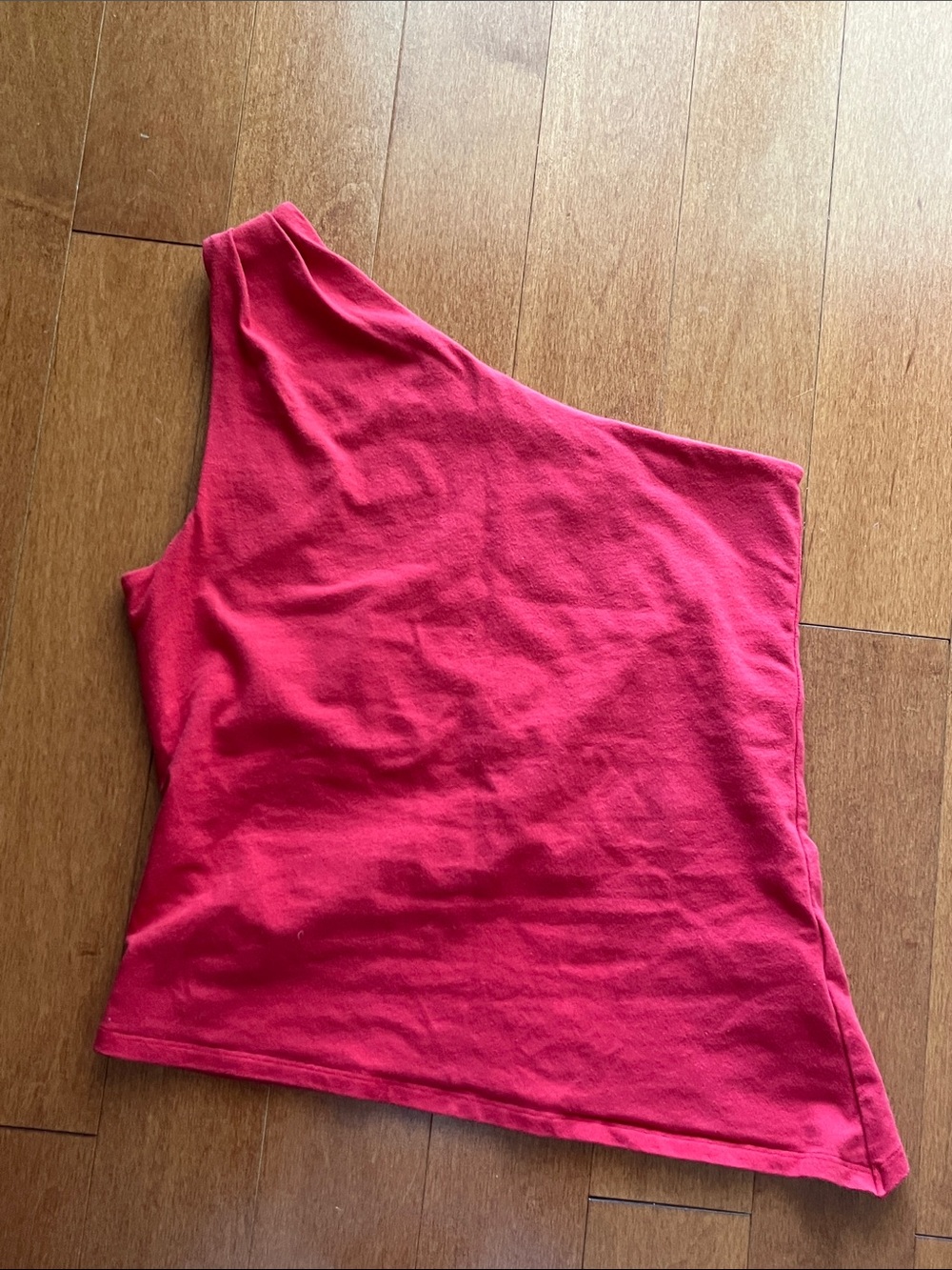 Holister red one shoulder top